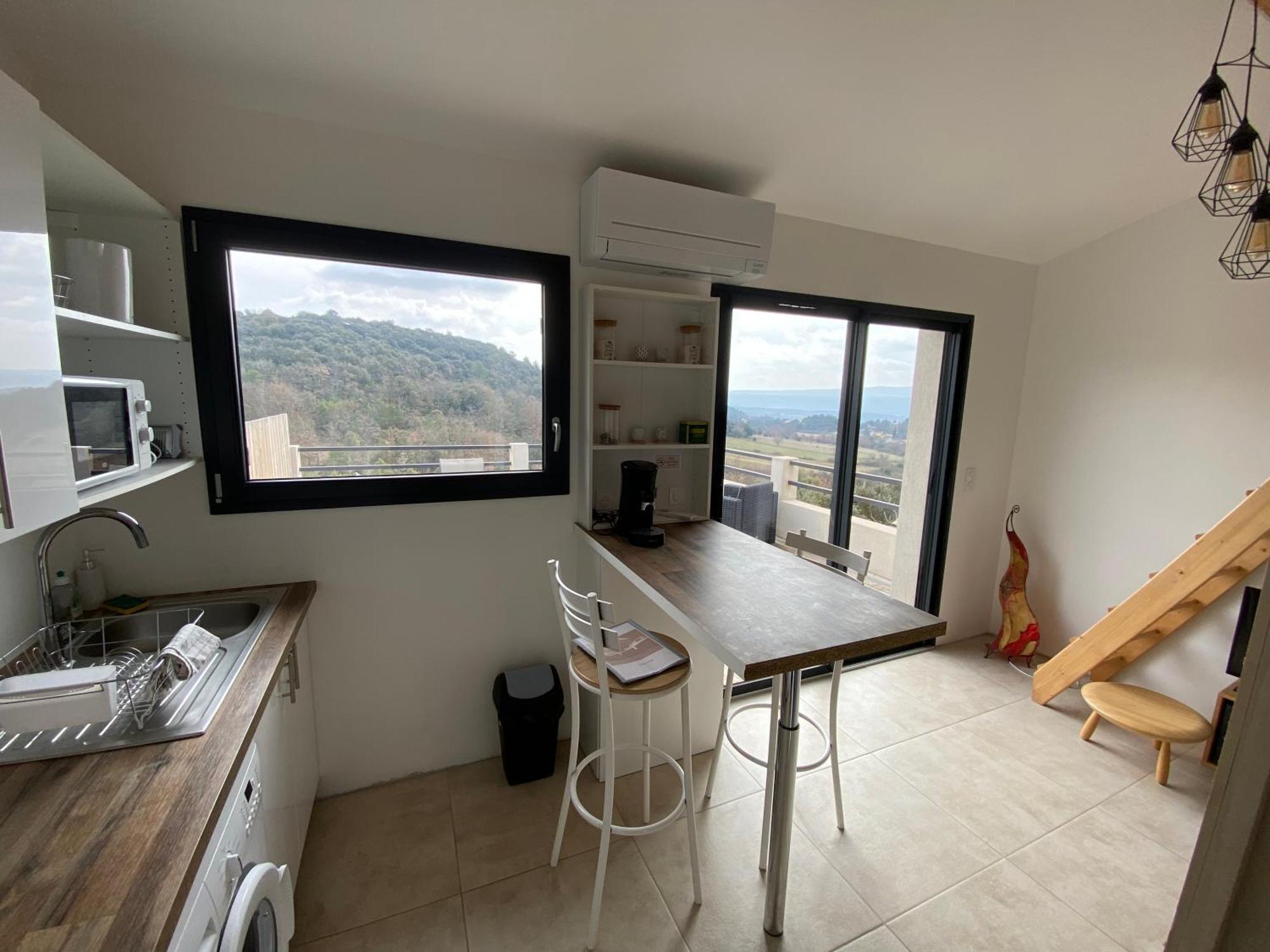 Studio Au Calme, Grande Terrasse Avec Vue Vallee Ginasservis Eksteriør billede